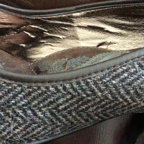 SOFFT brown herringbone kitten heels sz 6 - Picture 10 of 10